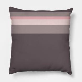 A refined medley of Dirty Purple, Grey, Pale Pink and Soft Pink stripes. Pillow