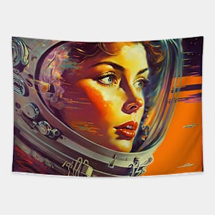 We Are Floating In Space - 09 - Sci-Fi Inspired Retro Artwork Tapestry