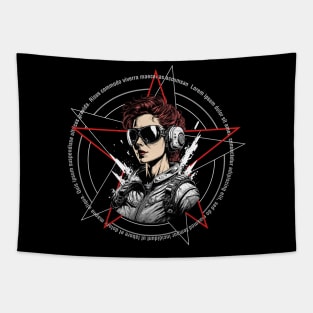 woman_fighter_pilot_001 Tapestry