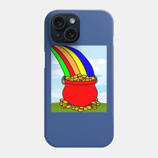 Rainbow With Boiler Pot Full Of Gold Phone Case