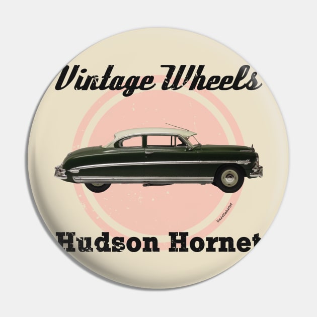 Vintage Wheels - Hudson Hornet Pin by DaJellah