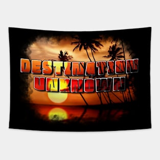 Destination Unknown Summer Vibes Tapestry