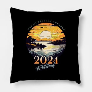 Officially Retired 2024, Funny Retired, Retirement, Retirement Gifts, Retired Est 2024, Retirement Party Pillow