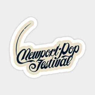 newport pop festival typography graphic Magnet