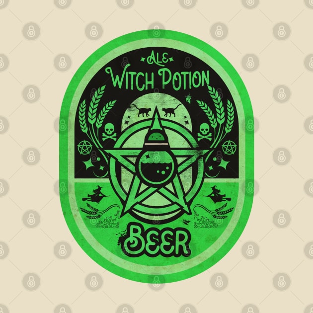 Green Witch Potion Beer by CTShirts