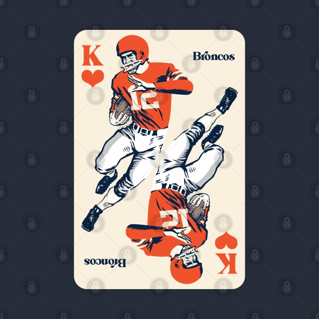 Denver Broncos King of Hearts by Rad Love