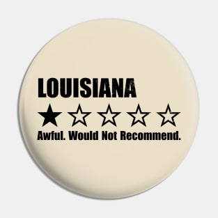 Louisiana One Star Review Pin