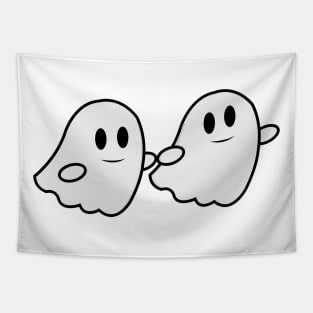 Cute ghost couple Tapestry