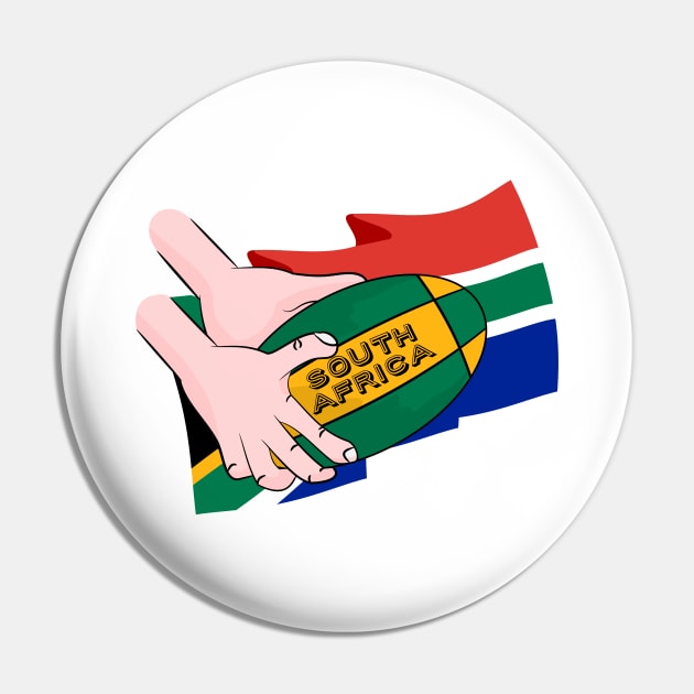 South Africa Rugby Pin by mailboxdisco