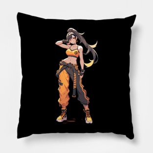 anime girl - anime style Pillow