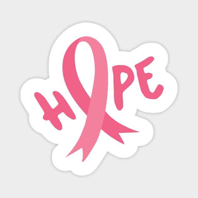 Hope- Breast cancer awareness Magnet by Misfit04