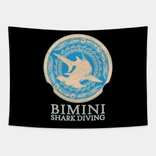 Hammerhead Shark Diving Bimini Tapestry