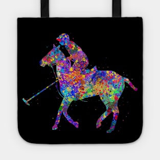 Polo rider watercolor Tote