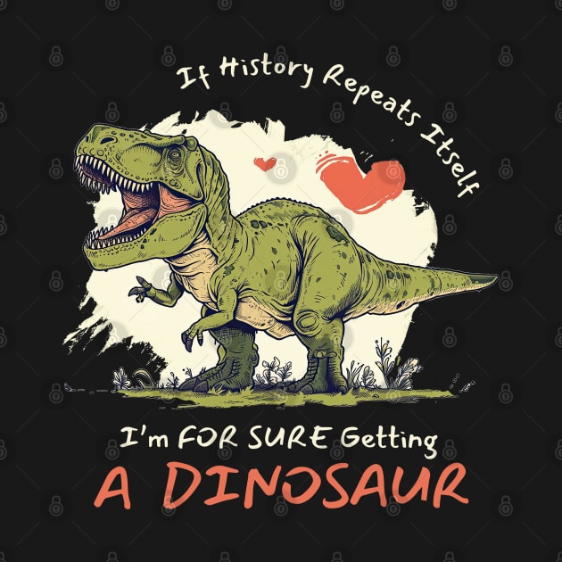 If History Repeats Itself I'm For Sure Getting A Dinosaur Love by figandlilyco