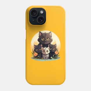 Cats and flowers Phone Case
