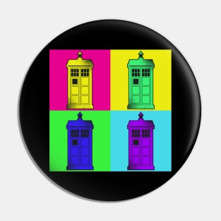 Tardis Pop Art Pin