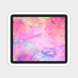 Colorful alcohol ink Magnet