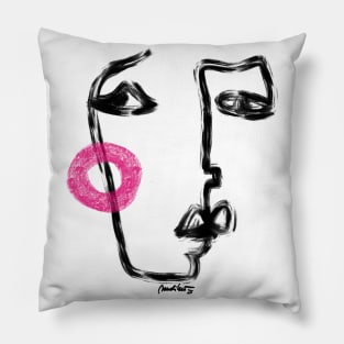 Shy girl Pillow