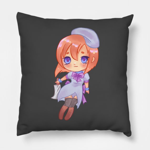 rena ryuugu chibi Pillow by essiethestrange