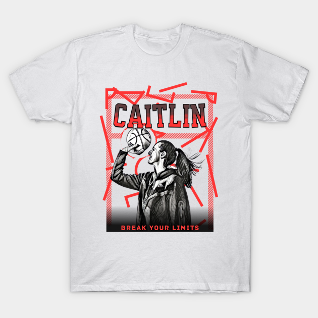 Caitlin Clark jersey abstract - Caitlin Clark - T-Shirt | TeePublic