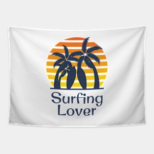 Surfing Lover Tapestry