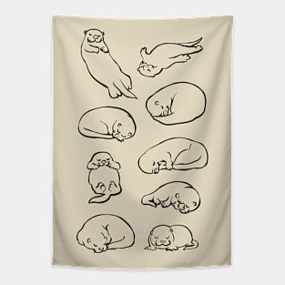 More Sleep Otter Tapestry