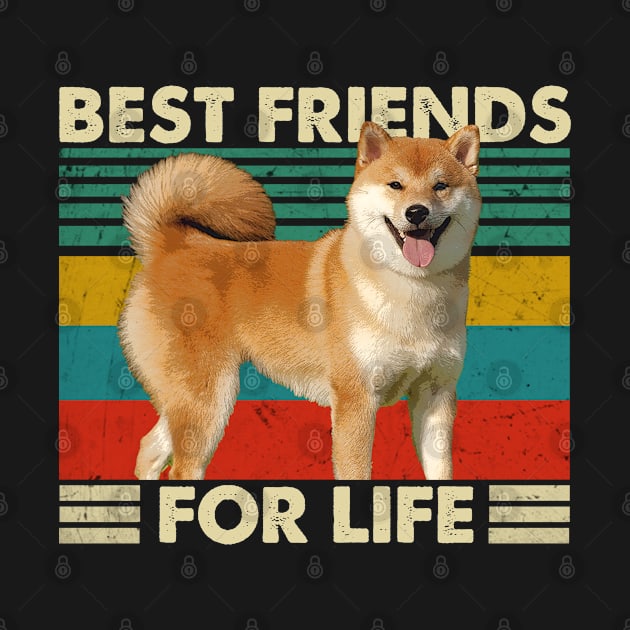 Cute and Curled Shiba Best Friends For Life Tee Delight by Chocolate Candies