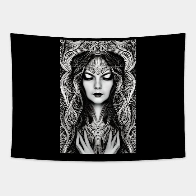 Dark pagan beautiful perfect witch design. Mug gift, coffee mug, Apparel, Hoodie, Shirt Tapestry by Goodies Galore