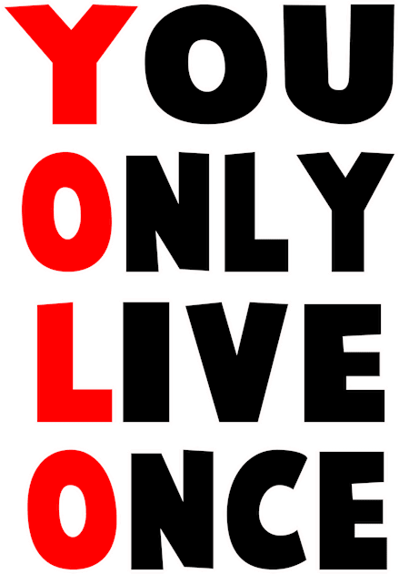 you only live once yolo Kids T-Shirt by Huggy Mauve