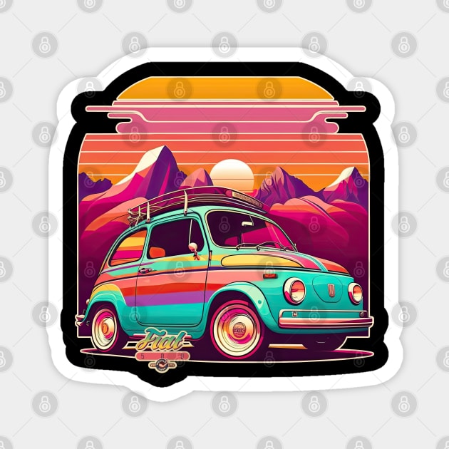 Fiat 500 Magnet by DanielLiamGill