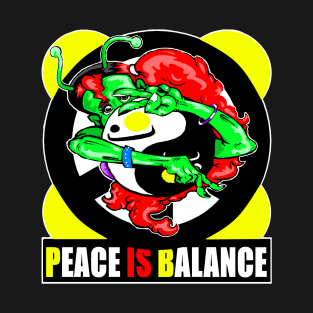 Alien Advice: Peace Is Balance T-Shirt