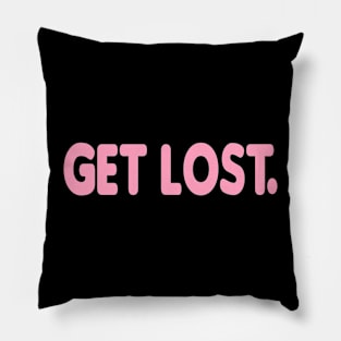 GET LOST. CLASSIC LOGO ROSE Pillow