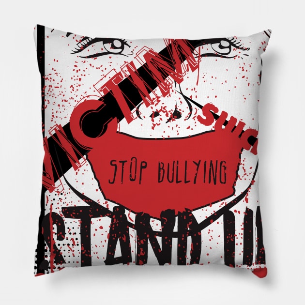 Stop Bullying Pillow by Insomnia_Project