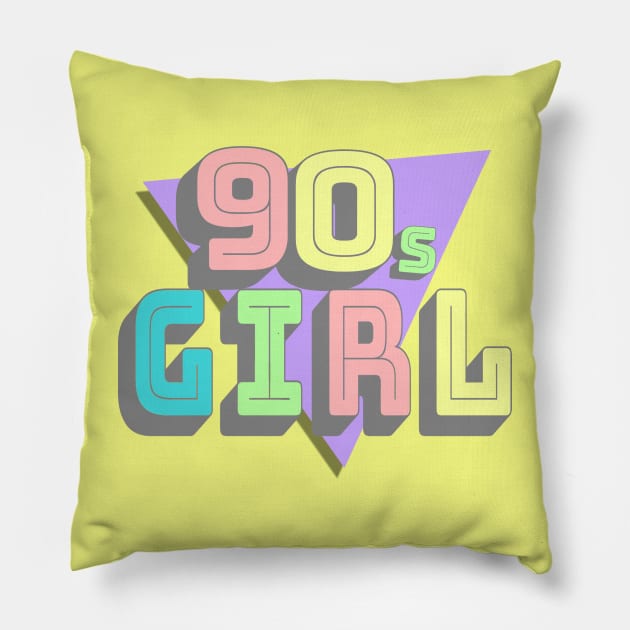 90s Girl Pillow by AlondraHanley