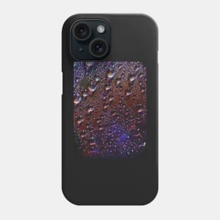 Photographic Image of Purple Rain Drops Phone Case