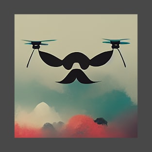 Drone Mustache AI T-Shirt