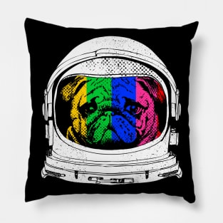 Astronaut Pug Pillow