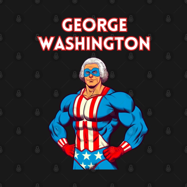 Founding Bro: George Washington 80s Wrestler by Woodpile