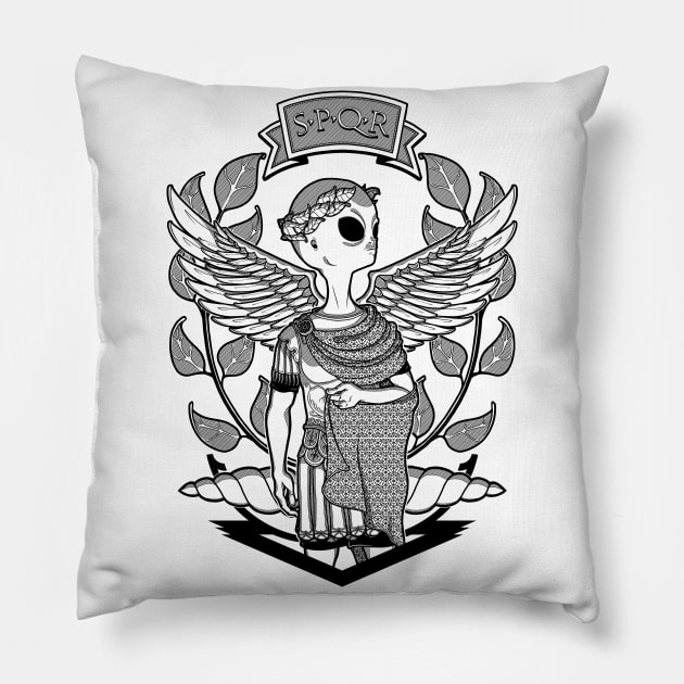 The alien Julius Caesar Pillow by ToleStyle