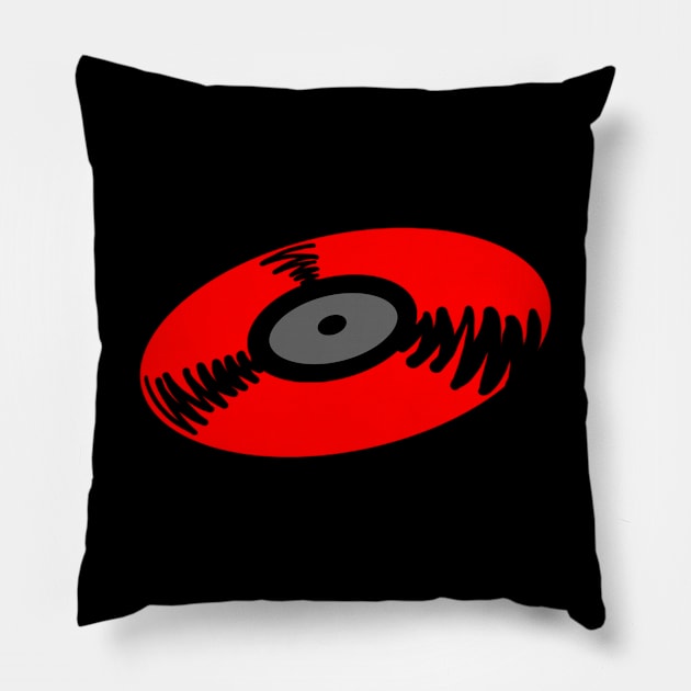 Vinyl Record Pillow by thingshard