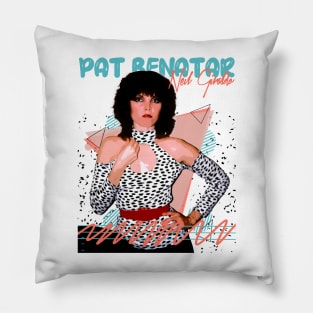 Retro Pat Benatar Fan Art Design Pillow