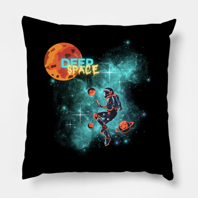 Deep Space travel Pillow by JLBCreations