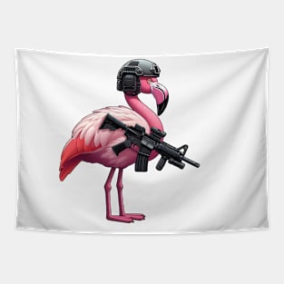 Tactical Flamingo Tapestry