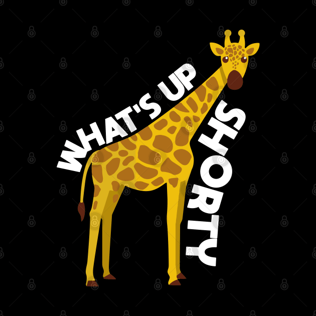 What's Up, Shorty - Giraffe - Punny Vector illustration by WaltTheAdobeGuy