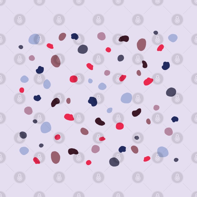 Colorful handmade polka dot pattern by OgyDesign