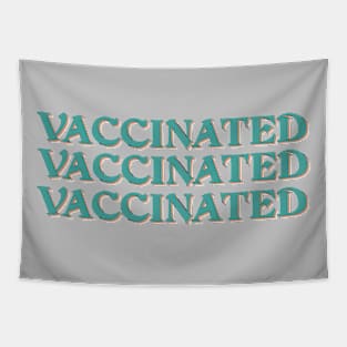 vintage vaccinated saying Tapestry