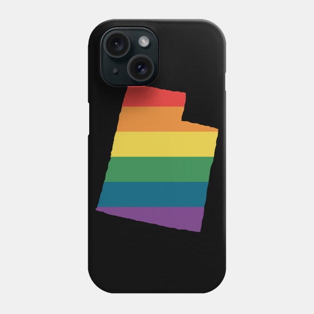 Utah State Rainbow Phone Case by n23tees