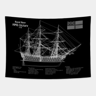 HMS Victory ship plans. Lord Nelson flagship - PDpng Tapestry