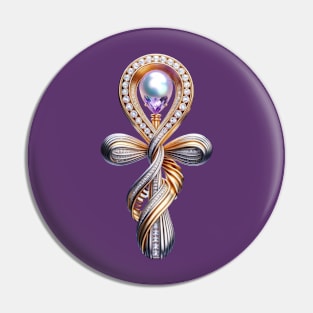 Gemstone Majesty Ankh Version 2 Pin