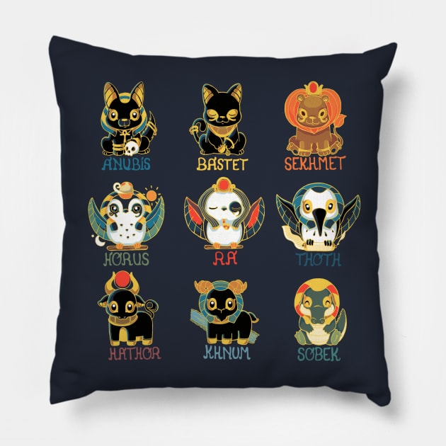 Egypt God Pillow by Vallina84